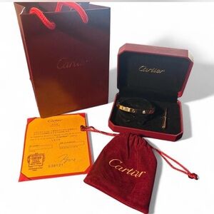 Cartier Gold Love Bracelet with Cartier Packaging